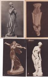 32 ADET KARTPOSTAL LOTU HARİKA HEYKEL VE MANZARA FOTO YABANCI