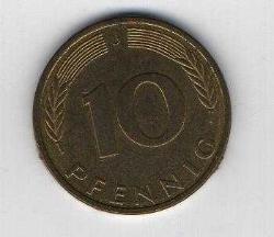 Almanya 10 Pfennig 1995-J (Mp1090)
