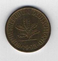 Almanya 10 Pfennig 1995-F (Mp1091)