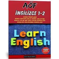 AÖF İngilizce 1-2 Yardımcı Kitap