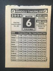 Efemera - 6 MAYIS 2004-TAKVİM YAPRAĞI,DOĞUM GÜNÜ HEDİYESİ-BİZİM ANADOLU TAKVİMLERİ,HIDIRELLEZ YAZ BAŞLANGICI,SELAHADDİN EYYÜBİ - kitantik - kitaLog
