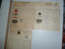 ADANA RAHMİ YARDIM ve ALEADDİN ÇOĞAL- ÇOĞAL TİCARET- OTO YAR -OTO AL - CHEVROLET ve GENERAL MOTOR BAYİİ 1964 YILI FATURA 3 ADET PULLU