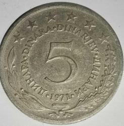 LOT.14 » YUGOSLAVYA 1971  5 DİNAR