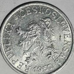 ÇEKOSLAVAKYA 1957 1 HELLER