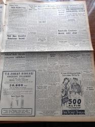 Yeni İstanbul Gazetesi - 26 Aralık 1953 - Mustafa Nermi - Noel Bazı Yerlerde Matem Halini Aldı - Yılda Üç Fazla Maaş Kanunu Kabul Edildi - Kızılların Hindiçini Taarruzu - Ankara'da Millet Parti'lilerin Duruşması -  Döviz Kaçıran Bir Komünist Partisi Üyesi Sevim Tarı - Cumhurbaşkanı Celal Bayar Pakistan'ı Ziyaret Edecek - Jenny Çeviren Reşad Nuri Darago Yazı Dizisi -  Azınlık Okullarındaki Türkçe Öğretmenleri İkramiye Alamıyor -  Kürtaj Davası - Arkeoloji Müzeleri Müdürü Aziz Ogan Emekliye Ayrıldı - Moskova Radyosunun Noel Mesajı - Lana Turner Ve Lex Baxter Yeniden Evlendiler - Kadınlar Ve Hindistan'ın Beş Yıllık Planı Yazan Najoo Bilimoria - Milyonları Güldüren Adam İtalyan Toto Bedbaht Olduğunu Söylüyor - Solist Yetvart Margosyan - Aşk Ve Hilenin Revaçta Olduğu Memleket Ürdün - Kopenhag Futbol Karması İstanbul'da - Fenerbahçe'ye Gelen Yunan Kalecisi Karpuzas İlk Antrenmanını Dün Yaptı - Vakko - Fakültelerarası Voleybol Maçları - Konya Maçları Ve Puan Durumu - Sana Yağ