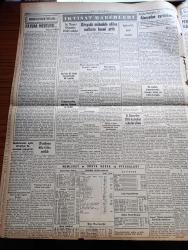 Yeni İstanbul Gazetesi - 12 Ocak 1956 -  Profesör Doktor Yavuz Abadan Köşe Yazısı - Kahire Mihveri Ürdün'e Mali Yardım Teklif Etti -  Üç Eski Vekil Hakkında Dün Meclis Tahkikatı Açıldı - Merih'li Kadın Tokyo'da - Adnan Menderes Şubat'ın İlk Haftasında Pakistan'a Gidecek - İstanbul Valisi Ve Belediye Reisi Fahrettin Kerim Gökay Zeynep Kamil Hastanenin İnşaatını Gezdi - Yeni Belediyeler Kanunu Tasarısı Büyük Millet Meclisi'ne Sevkediliyor - Marcus Antonius Çeviren Halide Edip Adıvar Yazı Dizisi - Otelcilik Kralı Edward Gold Smith İstanbul'da Tetkikler Yapıyor - Sıtkı Yırcalı - Hasan Polatkan - Fatin Rüştü Zorlu - Milli Müdafaa İşçilerine İntibak Zammı - 7000 Kızıl Çin Ve 2000 Amerikan Uçağı Pasifikte Karşı Karşıya - Tarhan Toker - Almanya'nın Radyo İhracatı - Penisilin'in Bol Kullanılması İlacın Tesirini Hiçe İndiriyor - Büyük Güreşçimiz Yaşar Doğu'nun  Tehlikeyi Atlatması Üzerine Mevlit Okunuyor - Fenerbahçe Ordu Takımını Üstün Bir Oyun Göstererek 3 1 Mağlup Etti -  Halanın Mirası Oyunu