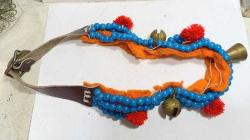 P55-------BONCUK VE PİRİNÇ ZİL DEKORLU AT VE BÜYÜKBAŞ HAYVAN SÜSÜ