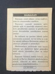 15 EKİM 2004 -TAKVİM YAPRAĞI-DOĞUM GÜNÜ HEDİYESİ-BİZİM ANADOLU TAKVİMLERİ,RAMAZANIN BAŞLANGICI,RAMAZAN