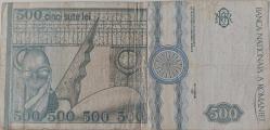 ROMANYA 500 LEİ 1992 ORJİNAL KAĞIT PARA ÇOK TEMİZ D.0032-255757