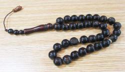 EsKi İRAN İşÇİlİğİ SİYAH KUKA 33 LüK TESBİH...10mm