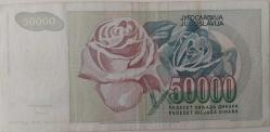 YUGOSLAVYA 50000 DINARA 1992 ORJİNAL KAĞIT PARA ÇOK ÇOK TEMİZ AH 1292675