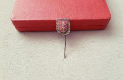 ESKİ - HARP AKADEMİLERİ ASKERİ ROZET - MADALYA ( SICAK MİNELİ MODEL ) C681