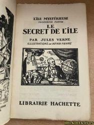 L'İLE MYSTERİEUSE / LE SECRET DE L'ILE / JULES VERNE / LİBRAİRİE HACHETTE / FRANSIZCA KİTAP (GİZEMLİ ADA / ADANIN SIRRI)