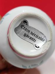 P16---PORSELEN VE ZİN METAL AVRUPA DEKORLUK MİNİ SÜRAHİ