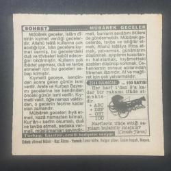 14 OCAK 1995 -TAKVİM YAPRAĞI-DOĞUM GÜNÜ HEDİYESİ-TÜRKİYE GAZETESİ TAKVİMİ,YARIN BERAT KANDİLİ,DÜNYADA İLK TELEFON İNGİLİZ SARAYINA ÇEKİLDİ 1878,MÜBAREK GECELER