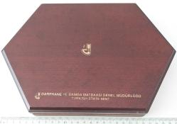 2005 YILI TÜRKİYENİN HAYVANLARI DARPHANE HATIRA GÜMÜŞ PARA SETİ ÇİL ORİJİNAL AHŞAP KUTUSUNDA  SERTİFİKALI ÇOK ÇOK NADİR