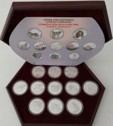 2005 YILI TÜRKİYENİN HAYVANLARI DARPHANE HATIRA GÜMÜŞ PARA SETİ ÇİL ORİJİNAL AHŞAP KUTUSUNDA  SERTİFİKALI ÇOK ÇOK NADİR