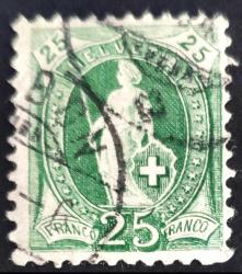 +++ İSVİÇRE    1882   25F      - DAMGALI