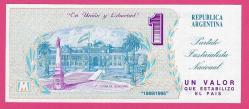 ARJANTİN ARGENTINA 1 VALOR 1995 PNL-1 UNC ÇİL