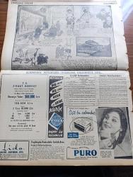 Yeni İstanbul Gazetesi - 15 Ocak 1956 - Profesör Doktor Yavuz Abadan Köşe Yazısı - Marcus Antonius Çeviren Halide Edip Adıvar Yazı Dizisi - Mareşal Tito'nun Bağdad Paktına Hücumları Dikkati Çekti - Birleşmiş Milletler Genel Sekreteri Perşembe Günü İstanbul'a Geliyor - Adnan Menderes İstanbul'da - Komisyonda Milli Müdafaa Bütçesi Görüşüldü - Hürriyet Partisi İstanbul'da Dün Resmen Faaliyete Geçti - Telefonlarda Bakım Ve Kira Ücreti Kaldırıldı - Radniçki Takımı Adalet'i 2 0 Yendi - Esrar Satıcısı Koskalı Kardeşler Yakalandı - 300 Ton Torik Balığı Merasimle Denize Döküldü - Vali Fahrettin Kerim Gökay'ın 6 7 Eylül Hadiselerine Dair Mektubu - Büyük Atatürk Meclisi Kurulması Üzerine Başvuru - General De Gaulle Yakında Bir Manastıra Kapanacak - Dünyaca Ünlü Rejisör Roberto Rosselini Türkiye'ye Geliyor - Şair Ressam Sandor Torday - Sanat Ve Edebiyat - Celal Sılay - Musset'ye Göre Şairin Toplum Karşısında Durumu - Sabahattin Kudret Aksal - Büyük Bestekar Mozart'ın 200. Doğum Yılı - Beşiktaş