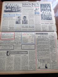 Zafer Gazetesi - 26 Mart 1958 - Ankara'da İmar Faaliyeti Tekrar Süratlendirildi - Avni Halidi Bağdat Paktı Her Zamandan Kuvvetlidir - Ziraat Bankası Tarafından Açılan Kredilerle Balıkçılığımız Kalkındırılıyor - Bozkurt Un Fabrikası Dün Tamamen Yandı - Pilotumuz Hasan Tanrıöver Şehit Düştü - Elizabeth Taylor Kocasının Cenaze Töreninde Bulundu - Ramazan Musahabeleri - Misket Yazan Münir Müeyyet Bekman Yazı Dizisi - Radyo Ve Haberler Yazan Hikmet Münir Ebcioğlu - Aşkolsun Yoldaş Yazan Ragıp Akyavaş - Devlet Su İşleri Toplantısında Süleyman Demirel'in Konuşması - 1957 Yılının En İyi Filmi Seçildi - Seksen Günde Devri Âlem - Endonezya'da Dahili Harp - Feza Yolcuları Yazan Tevfik Sungur Yazı - Eoka İngilizlere Karşı Topyekûn Savaş Açacakmış - Ege Spor Sitesi Proje Müsabakası Sona Erdi - Bugün Bu Gece Nereye Gitmeli - Göteborg Son Maçını Dün Galatasaray'la Oynadı - Ozan Kupası Boks - Sadri Usoğlu Dün Basın Toplantısında Bulunamadı - Sabah Keyfi Yazan Necdet Rüştü Efe - Metin Oktay