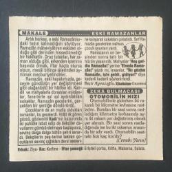 11 ŞUBAT 1995 -TAKVİM YAPRAĞI-DOĞUM GÜNÜ HEDİYESİ-TÜRKİYE GAZETESİ TAKVİMİ,KORE KAHRAMANI GN TAHSİN YAZICININ VEFATI 1971,AP NİN KURULUŞU 1961,ESKİ RAMAZANLAR,OTOMOBİLİN HIZI