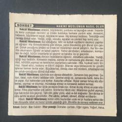 21 ŞUBAT 1995 -TAKVİM YAPRAĞI-DOĞUM GÜNÜ HEDİYESİ-TÜRKİYE GAZETESİ TAKVİMİ,BAYBURT VE AHLATIN KURTULUŞLARI,1918,HAKİKİ MÜSLÜMAN NASIL OLUR