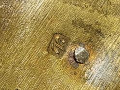 Antika Osmanlı Dönem Damgalı Gümüş Savatlı Gelin Kemeri