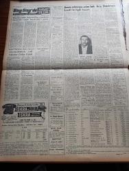 Zafer Gazetesi - 18 Ekim 1959 - Başvekil Adnan Menderes Bugün İstanbul'a Geliyor - Ham Afyon Alım Fiyatı Belli Oldu - General Marshall Vefat Etti - Etna Yanardağı Lav Kusuyor - Olimpiyat Oyunları - Savunma Endüstrimiz Yeni Tesislere Kavuşuyor - Tıp Fakültesi İmtihanları İptal Edildi - Büyük Kumar Yazan Thomas R. Costain Yazı Dizisi - Birinci Türk Sanatları Kongresi Yarın Açılıyor - Devlet Operası Umum Müdürü Necil Kazım Akses Dün Vefat Etti - Kruşçev'e Göre Amerika'da Tek Kırmızı Otomobil - Amerika'da Çelik Grevi Doksan Dördüncü Gününde - Avusturya Mülteci Yılının Açılışı - Sing Seng'de Baş Gardiyanının Not Defterinden Yazan Johny J. Sheehy Yazı Dizisi - Güreşçilerimiz Yedi Sıklette Galip Geldi - At Yarışları Dünkü Neticeler - Gençlerbirliği 3 Vefa 0 - Fenerbahçe 3  Hacettepe 1 - İzmir Milli Lig Maçları - At Yarışları Tahminleri -  Adalet 2  Karşıyaka 1 - İzmirspor 1 Beykoz 1 - Türkiye Emlak Kredi Bankası -  Ziraat Bankası - Amerika'ya Rusya'ya Sert Bir Nota Verdi - Eroin Şebekesi