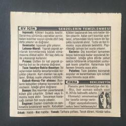 13 MART 1995 -TAKVİM YAPRAĞI-DOĞUM GÜNÜ HEDİYESİ-TÜRKİYE GAZETESİ TAKVİMİ,ERZİNCAN DEPREMİ 500 ÖLÜ,1992,ÇANAKKALE ZAFER HAFTASI,SEBZELERİN TEMİZLENMESİ,BEKLEMEYİN
