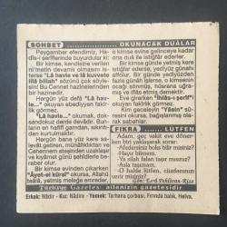 17 MART 1995 -TAKVİM YAPRAĞI-DOĞUM GÜNÜ HEDİYESİ-TÜRKİYE GAZETESİ TAKVİMİ,BERD ÜL ACUZ SOĞUKLARININ SONU,KIRLANGIÇLARIN GELME ZAMANI,DÜNYA DENİZCİLİK GÜNÜ,ERDELİN FETHİ 1442,OKUNACAK DUALAR,LÜTFEN