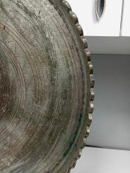 Muazzam Antika Osmanlı Dönem Damgalı Yığma Kenar Bakır Sini - Tepsi