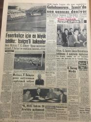 YENİ SABAH GAZETESİ 12 ARALIK 1959 YIL :22 SAYI : 7463---Kabine de değişiklik ---Türk lirası ,dış piyasada  kıymetinden kaybediyor ---Aksal Milli muhalefet  cephesi lazım diyor ---Şehir Tiyatrolarında  aylıklar artırılıyor --1960 Yılında büyük istimlak hareketlerine  girişilmeyecek ---Amerika Kurmay Başkanı De Gaulle ü İtham Etti ---Zarar ve kar : Siyavuşgil ---Sinemalar ,Tiyatrolar ,Radyo Programları ---Otomobil  getirtme müddeti  sona eriyor ---B.Almanya da 49 kızıl  tevkif edildi ---Sinema : Hayat Ağacı,  O Gece ---Galatasaray ,İzmir de  son  şansını deniyor ---Fenerbahçe için en büyük tehlike : İsviçre li hakemler ---Güre Galatasaray  İdare Heyetinin  İstifasını 3 Noktada Topluyor --Molnar ,Fenerbahçe gece antrenman  yaptırmak  istiyor ---B.Milli Takımı 26 Aralıkta Açıklanak ---Voleybol Avrupa Kupasına Katılıyoruz ---P. Nehru Amerika dan  askeri  yardım istemiyor ---