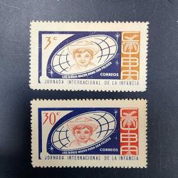 Küba / Cuba, 1963, Uluslararası Çocuk Günü [Mi.Nr: CU 847/848] Kat.Değ: 3,00€, Damgasız / Şarniyersiz