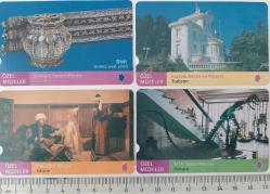 ANKARA MTA TABİAT MÜZESİ TELEFON KARTLARI 30 KONTÖRLÜK TAM SET 4 ADET 2M1RR NADİR