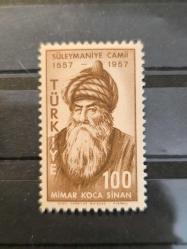 Mimar Koca Sinan  - 1957 (Damgasız Posta Pulu)