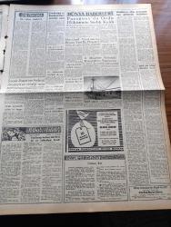 Zafer Gazetesi - 16 Aralık 1959 - NATO Vekiller Konseyi Dün Çalışmalarına Başladı - Amerikan Başkanı Eisenhower Dün Atina'dan Ayrıldı - Süreyya'nın Babası İran Şahı'nın Düğün Törenine Davet Edildi - Ortadoğuyu Saran Eroin Şebekesi - Altı Kaçakçı Nusaybin'de Mayına Basarak Parçalandı - Lütfi Kırdar'ın Moskova'daki Tetkikleri - Trakya Samsun Enerji Nakil Hatları Kuruluyor - İran Münakalat Nazırı Ansari Ankara'ya Geldi - Demokraside Şahsileşme Yazan Cengiz İlhan - Türkiye İş Bankası - Ragıp Akyavaş - Marshall Yardımına Benzer Yeni Bir Plan Mı - Paraguay'da Ordu Hükümete Sadık Kaldı - Casusluk Romanı Büyük Mükâfatını Kazanan Eser Operation Totem - Fidel Castro Bir Arkadaşını İtham Etti - Hindistan'ın Komünist Çin'e Verdiği Nota - Vita Yağ - Samsun Güven Otobüsleri - Fenerbahçe Galatasaray Maçında Can Bartu İle Turgay Şeren Oynuyorlar - At Yarışlarında Handikap Ve Handikapör Meselesi - Bu Haftaki Voleybol Ve Basketbol Programı - Avrupa Voleybol Şampiyonası Fikstürü - Karagümrük'lü Sümer