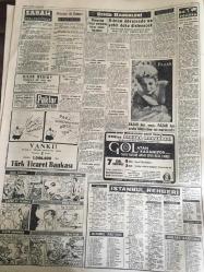 YENİ SABAH GAZETESİ  6 ARALIK 1959 YIL :22 SAYI : 7457---Eisenhower bugün  Ankara da ---Başkanla mülakat için  gündem tesbit edilmedi ---İnönü aldığımız  mesafe  ehemmiyetlidir dedi ---Bölükbaşı  Boyabat da sert bir  konuşma  yaptı ----Ankara caddesinde bir  mağaza soyuldu --CHP  li kadınlar dün  polisle tartışlar ---Başkanın müşavirleri ---Mehmet  ile Fatma : Siyavuşgil --Rıhtım davasında  on şahit  daha  dinlenecek ----Sinemalar ,Tiyatrolar ,Radyo Programcıları ---Amerika da Kürtaj Yapan Bir Şebeke  Meydana Çıkarıldı --Bazı hile baz tacirler ihracatı  baltalıyor ---Güney Koreli  Gazeteciler Basın Hürriyeti  İstiyor ----Tanar 'ı batıran  Rus şilepine  dün  haciz  kondu ---Sinemalar : Öldürme Emri,  Benim İçin Öp ----Türkiye -Irak Amatör Milli Maçı Bugün Oynanıyor ---Fenerbahçe ,Nice 'in  sert  futbolundan şikayetçi ---I.Spor ,Altay 'ı  3-2  mağlup  etti ---Feriköy :2 D.Spor :1 --CHP İl Merkezi İstimlak Ediliyor ---Eisenhower  ın  Roma temasları  ---