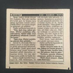 5 EYLÜL 1995 -TAKVİM YAPRAĞI-DOĞUM GÜNÜ HEDİYESİ-TÜRKİYE GAZETESİ TAKVİMİ,NAZİLLİ ,PAZARYERİ,DOMANİÇ,ALAŞEHİR,GÖRDES VE SALİHLİNİN KURTULUŞLARI 1922,AŞK,NAMUS,HAYA,