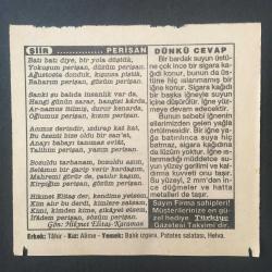 8 EKİM 1995 -TAKVİM YAPRAĞI-DOĞUM GÜNÜ HEDİYESİ-TÜRKİYE GAZETESİ TAKVİMİ,ÇATALCANIN KURTULUŞU YAPRAKDÖKÜMÜ FIRTINASI,BALKAN SAVAŞININ BAŞLAMASI 1912,PERİŞAN,DÜNKÜ CEVAP