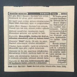 12 EKİM 1995 -TAKVİM YAPRAĞI-DOĞUM GÜNÜ HEDİYESİ-TÜRKİYE GAZETESİ TAKVİMİ,SOKOLLUNUN ŞEHADETİ 1579,ÖMER NASUHİ BİLMENİN VEFATI 1971,EKMEK,MODA,
