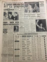 YENİ SABAH GAZETESİ  5 MAYIS 1964 YIL :27 SAYI :9030---Amerika nın Sesi Kıbrıs Türkleri için asiler diyor --AP nin  bazı adayları veto edilecek ---Çaldıkları otomobil  5 kişiye  mezar oldu ---Madalyam gurur değil  azap  veriyor ---Taburcu edilmesini  isterken düşüp  öldü --Kürtaj ile doğumun  kontrolü istenmiyor ---Dört dağcının Eyfel e çıkışı  halkın  yüreğini ağzına  getirdi -----Senato adayları : Siyavuşgil ---Sinemalar ,Tiyatrolar ,Radyo Programları ---Bulgaristan da Allahsızlar ile Ortodokslar Çarpıştı ---Mafia nın  dehşet dünyası : Yıllık  150 bin  dolar kazanç ---Mediha Demirkıran İstanbul a döndü --Naime Batanay ---Otobüs  biletlerine zam nümayişlere sebep oldu --Belediye mekanizması  nasıl  işliyor ---Galatasaray Ankara da PTT ile Oynuyor ---Ümitler Yarın Kampa Giriyor ---Şampiyonanın sayı  kralı Franklin  oldu ---Sağnak :Hakem bütün  ümidimizi  köstekledi  dedi ---Ad.Demirspor  hadiseli  maç için Danıştay a başvuruyor --MP Senatör Adaylarından Bazıları Belli Oldu -----