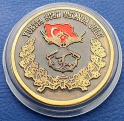 Kıbrıs Barış Harekatı 50.Yıl Hatıra Madalya 43 mm Mineli (A-47)