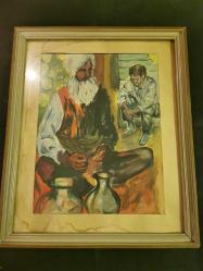 Eski resim çerçevesi ile