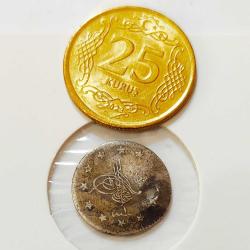 Osmanlı Son Dönem Gümüş 1 Kuruş..((1909))