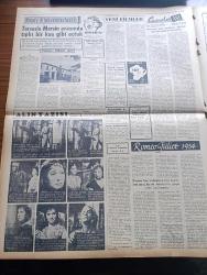Zafer Gazetesi - 11 Nisan 1954 - Atatürk'ü Milletçe Andık - Anıtkabir'de Dünkü Tören - İlk Büyük Kimya Tesisi - İran Eski Dışişleri Vekili Hüseyin Fatimi Dün Kurşuna Dizildi - Oramiral Arthur Radford Dün Başvekilimiz Adnan Menderes Tarafından Kabul Edildi - Le Monde Gazetesi Türkiye Hür Bir Avrupa Fikrinin Mürevvicidir - Basın Hürriyeti Davası Var Mıdır - Mümtaz Faik Fenik Köşe Yazısı - Öğretmenler Bankası - Ayın Ondördü Yazan Refik Halid Karay Yazı Dizisi - Orhan Seyfi Orhon Köşe Yazısı - 4 Senede 800 Adet Köprü İnşa Edildi - Ömer Sanaç - Doğu Almanya Halkı Ayaklanıyor - Atatürk'ün Hayatı Yazan Enver Behnan Şapolyo - Uçan Daire Gördüm Yazan Adviye Fenik - Anıtkabir'den Resimler - Alın Yazısı Oynayan Gina Lollobrigida Resimli Roman - Türkiye Mısır Milli Maçı Oynanacak Mı - Marlon Brando 'yu Nişanlısı Anlatıyor - Derya Kabadayıları Yazan Sadi Karsel Yazı Dizisi - Ankara İzmir Temsili Maçı - Cemiyet Hayatı - Romeo Ve Jüliet 1954  Yazan Reinhard Fedumann Yazı Dizisi - Sümerbank