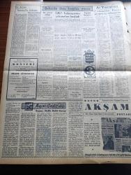 Zafer Gazetesi - 13 Kasım 1954 - Cumhuriyet Halk Partisi Tam Bir Hezimet Halindedir - Demokrat Parti Muhtarlıkları Yüzde 78'e Yakın Kazanmıştır - Bendimahi Santralinin İnşası İlkbaharda Başlıyor - İller Bankası Umum Müdürü Nafiz Ergeneli - Mükerrem Sarol Evini Kasım Gülek'e  Devre Hazır - Büyük Millet Meclisinin Davetlisi Olan Hint Parlamento Heyeti - Almanya'ya Pamuk İhracatı Başlıyor - Türkiye İlk Traktör Ocak Ayında İmal Edilmiş Olacak - Osman Kapani'nin Radyo Konuşması - Ayın Ondördü Yazan Refik Halid Karay Yazı Dizisi - Türkiye Milli Talebe Federasyonu Çalışmaları Başladı - Orhan Seyfi Orhon Köşe Yazısı - At Yarışları Tahminleri - Merih'liler Bir Evin Taraçasında Balo Verdi - Ankara Rotary Kulübünün 15. Yemekli Toplantısı - Atatürk'ten Hatıralar Sergisi Ve O Büyük İnsan - Diyarbakır'da Uçan Daireler - Okullarımızda Yabancı Dil - Alın Yazısı Oynayan Gina Lollobrigida Resimli Roman - Romeo Ve Jüliet 1954  Yazan Reinhard Fedumann Yazı Dizisi - İstanbul Şehir Tiyatrosunda Dökmeci