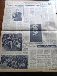 Zafer Gazetesi - 28 Kasım 1954 - Mümtaz Faik Fenik Köşe Yazısı - Kapalıçarşı'da 1000 1500 Dükkan Kül Oldu - Sıhhat Vekili Behçet Uz - 1955 Bütçesi Başvekalatte - Celal Bayar Dün İstanbul'a Gitti - Mısır'da Tevkif Edilen Şahıslar 1000'i Buldu - Madeni Paralar Değiştirilecek -  Başvekil Adnan Menderes'e Gönderilen Telgraflar - Roket Uçuş Denemeleri - Ayın Ondördü Yazan Refik Halid Karay Yazı Dizisi - Türkiye Şoförler Federasyonu - Krem Mouson - Bir İngiliz Ailesinin Bütün Fertlerini Öldüren Dominici Hakkında Savcı iddianamesi - Cezayir'de Fransız Harekatı Başlıyor - Amerika Kızıl Çin'e Sert Bir İhtarda Daha Bulundu - Macarlar Fenerbahçe'yi 3 1 Mağlup Etti - Hollywood Nasıl Doğdu Mary Pickford'un Hatıraları - Ankara'da Temsiller Veren Fransızları Seyrederken - Romeo Ve Jüliet 1954 Yazan Reinhard Fedumann Yazı Dizisi - Güneşspor Otoyıldırım Maçından Bir Görünüş - Ankara İstanbul İzmir Radyosu Programı - Derya Kabadayıları Yazan Sadi Karsel - Hacettepe Gençlerbirliği Maniasını Aşabilecek Mi