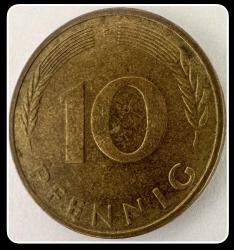 1981 - 10 Pfennig Batı Almanya (FRG) “F” Stuttgart Basım (YBMA81) KM#108