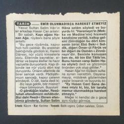 22 EYLÜL 1994 -TAKVİM YAPRAĞI-DOĞUM GÜNÜ HEDİYESİ-FATİH HAK VE HİZMET VAKFI TAKVİMİ,1 SELİM İN VEFATI 1520,EMİRDAĞIN KURTULUŞU,İRAN IRAK SAVAŞININ BAŞLAMASI 1980,EMİR OLUNMADIKÇA HAREKET ETMEYİZ